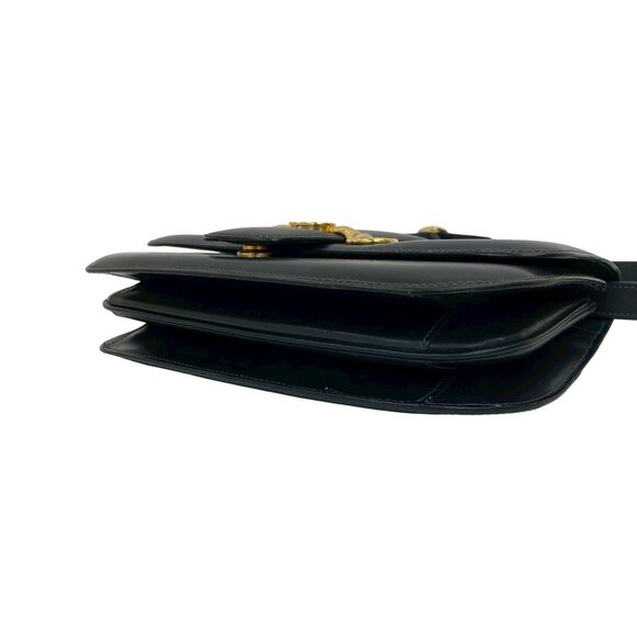 GUCCI Blue Leather Horsebit Shoulder Bag - Picture 8 of 10